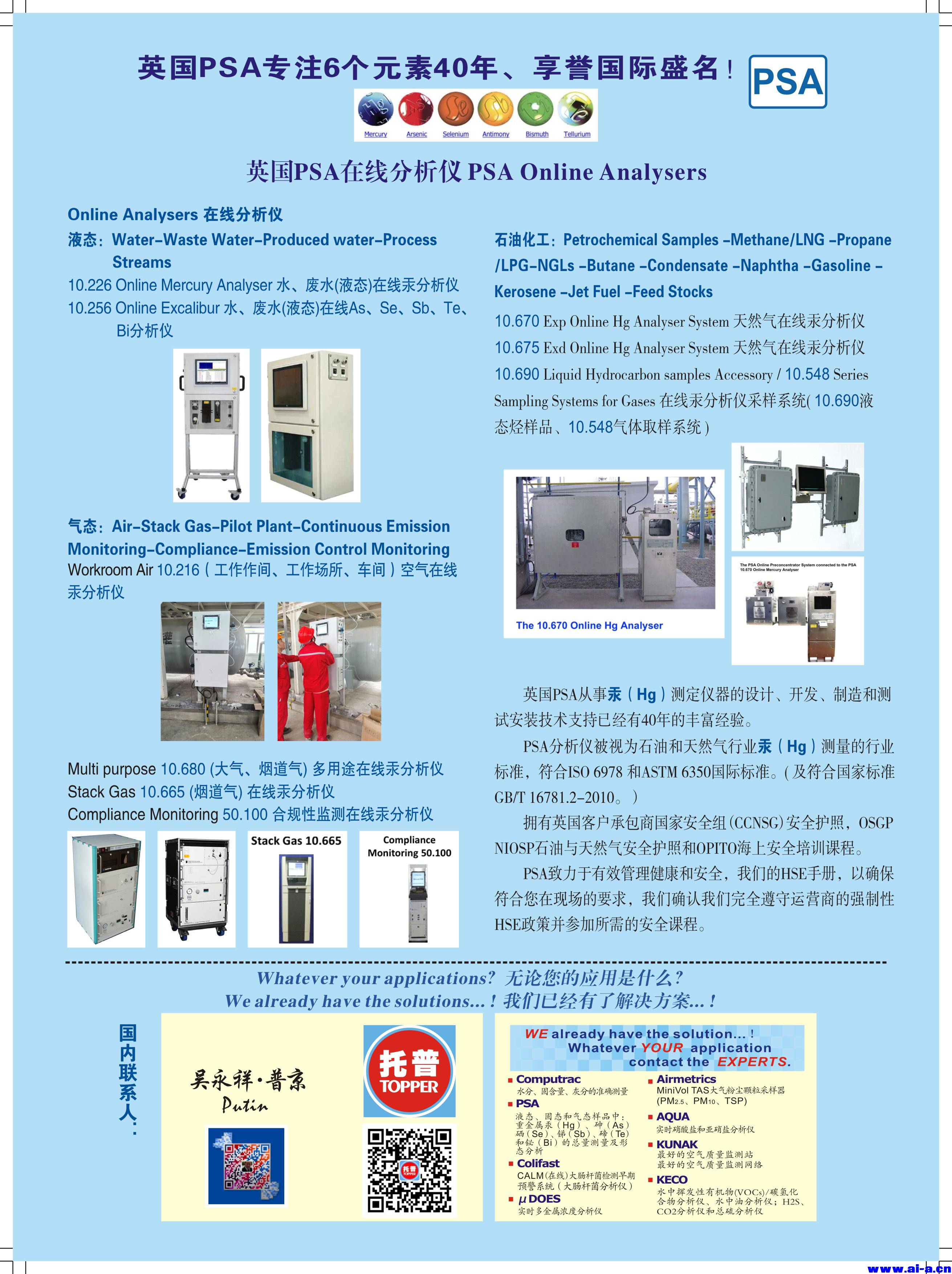 ӢPSA߷ PSA Online Analysers